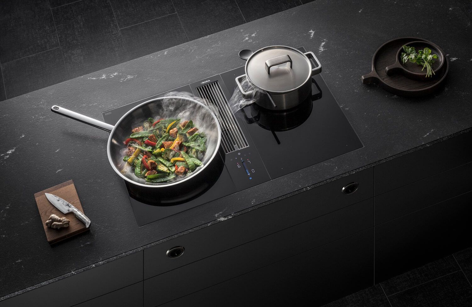 Zwarte bora kookplaat 43