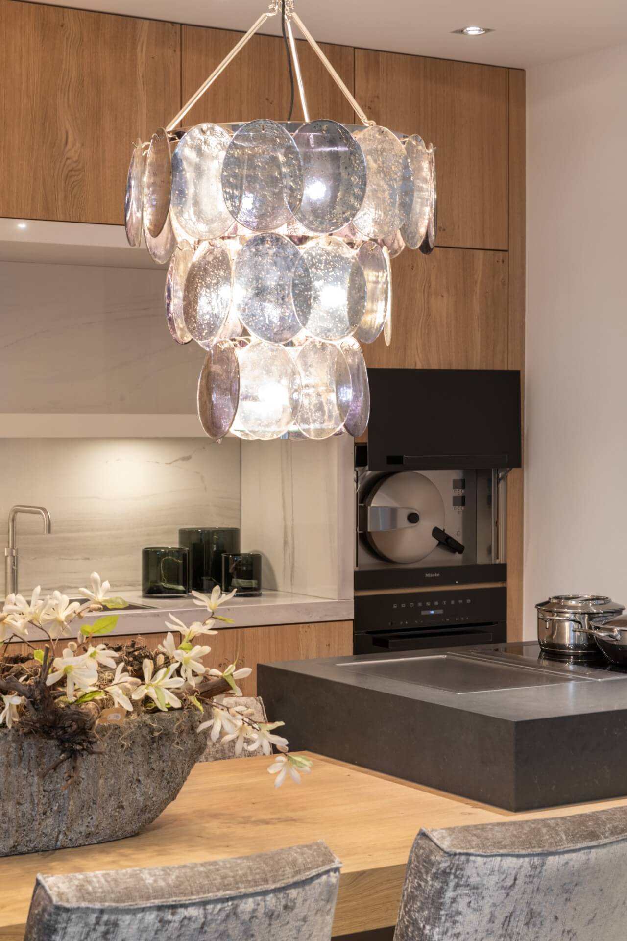 Robuuste eikenhouten keuken miele apparatuur